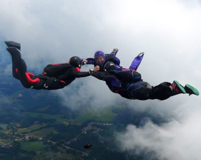 winter skydiving